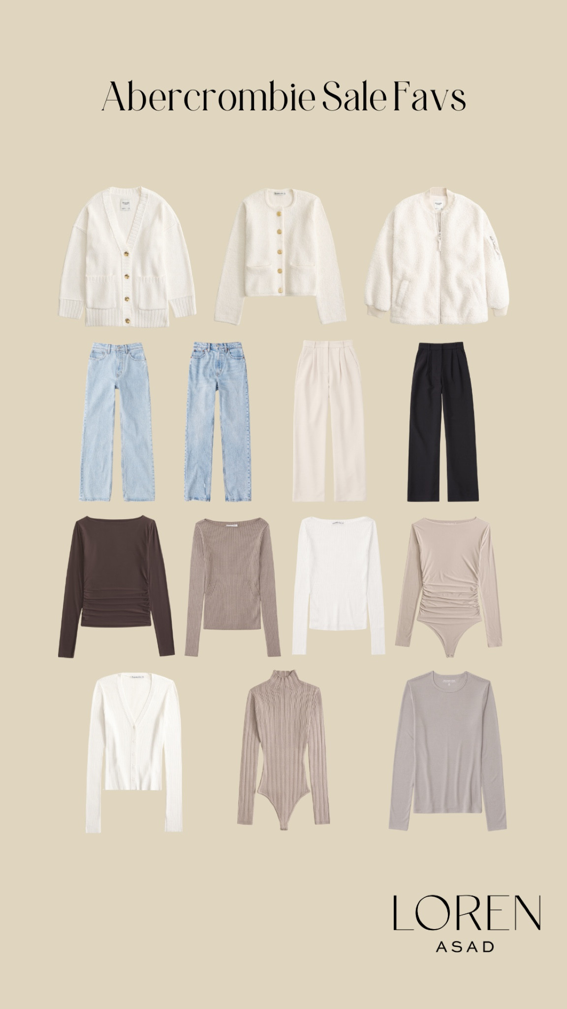 Abercrombie sale favorites! Everything fits TTS.