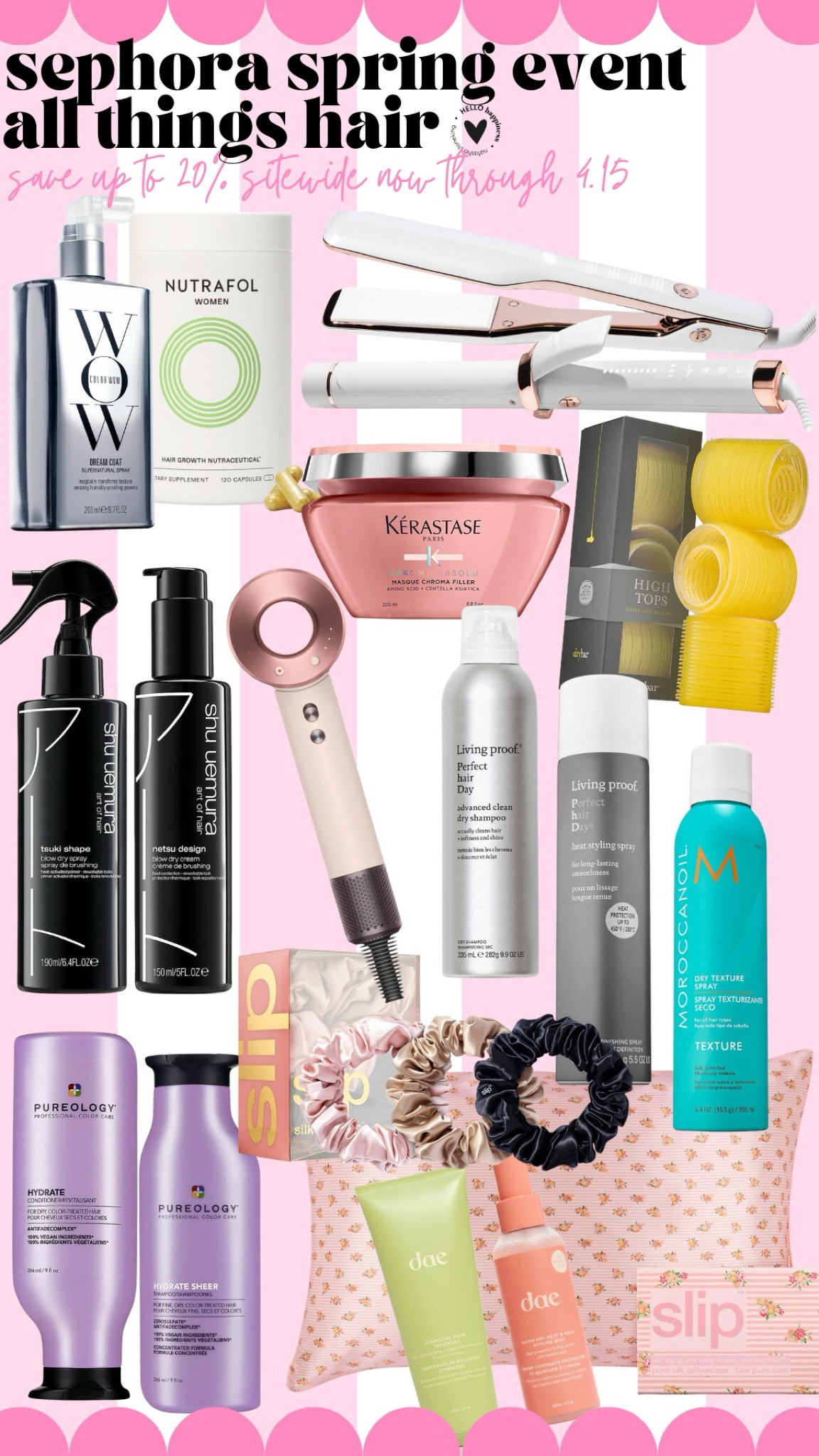 Sephora spring event all things hair 🩷 save up to 20% site wide 

#LTKxSephora #LTKstyletip #LTKover40