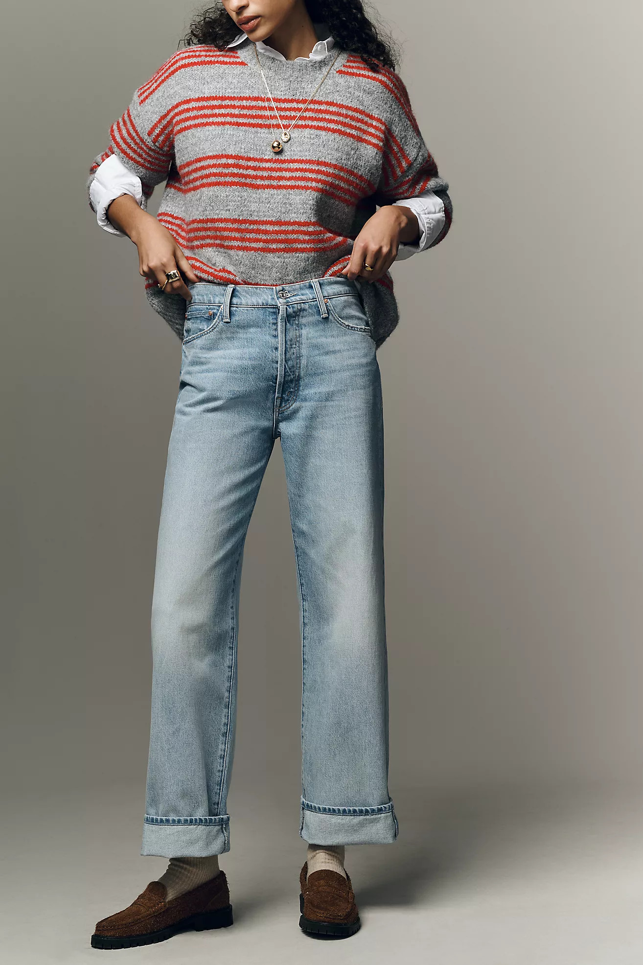 MOTHER Dodger High-Rise Relaxed Straight-Leg Jeans | Anthropologie (US)