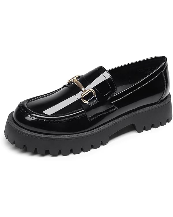 DREAM PAIRS Loafers for Women Platform Chunky Penny Loafer Slip On Casual Dressy Business Shoes w... | Amazon (US)