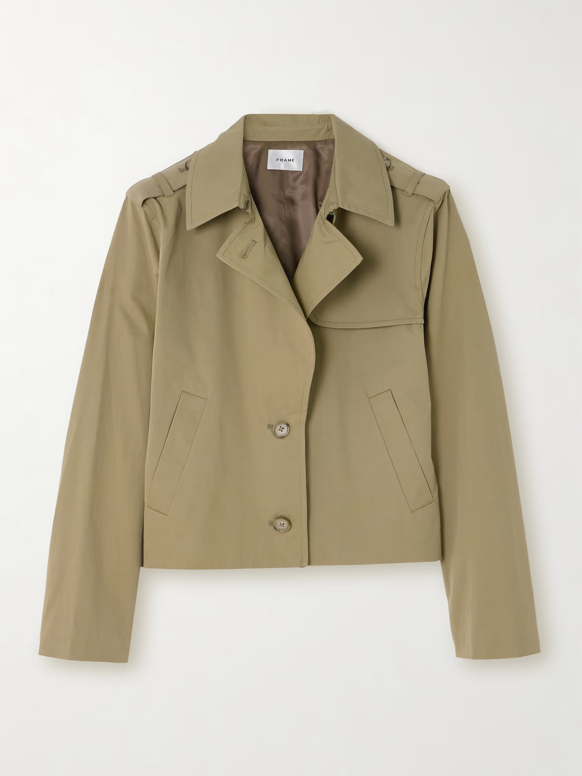 Cropped cotton-gabardine jacket | NET-A-PORTER (US)