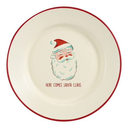 Retro Santa Plates Set of 4 by World Market | World Market