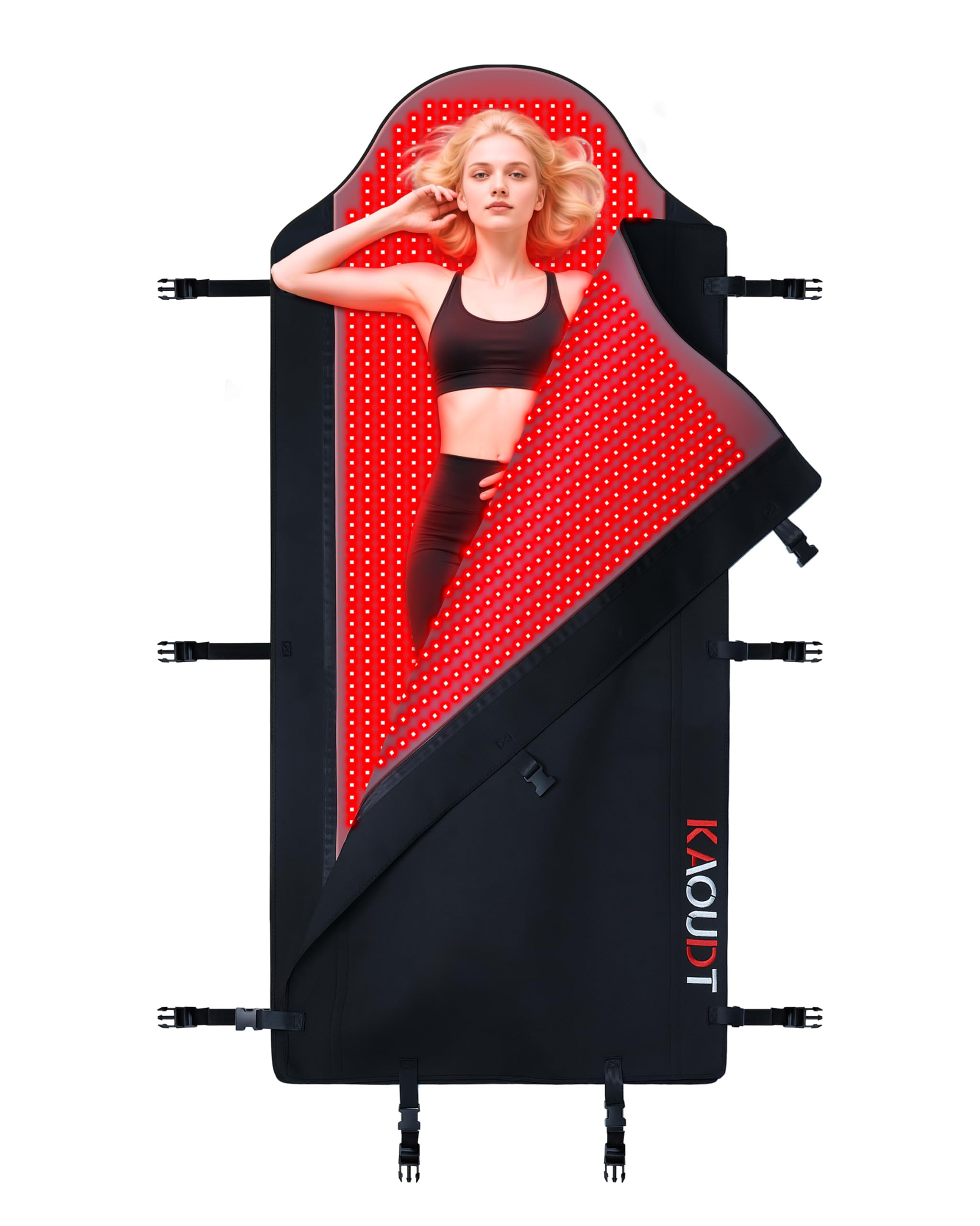 2026 Medical-Grade TPU Red Light Therapy Mat for Full Body Pain Relief, FSA&HSA Eligible 72"x33" Dual Wavelength Infrared Red Light Blanket with 2600 LEDs for Home Use (Black) | Amazon (US)