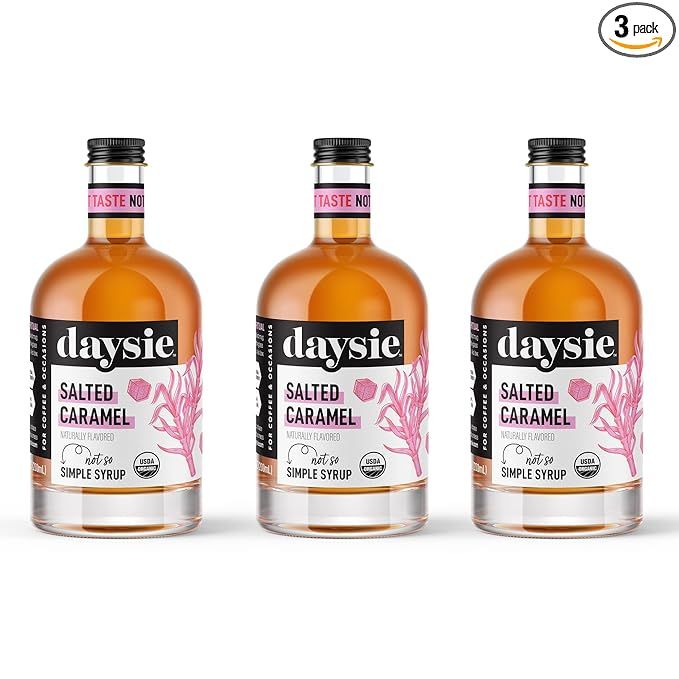 Daysie Salted Caramel (3-Pack) Certified Organic Syrup, 200ml | Amazon (US)