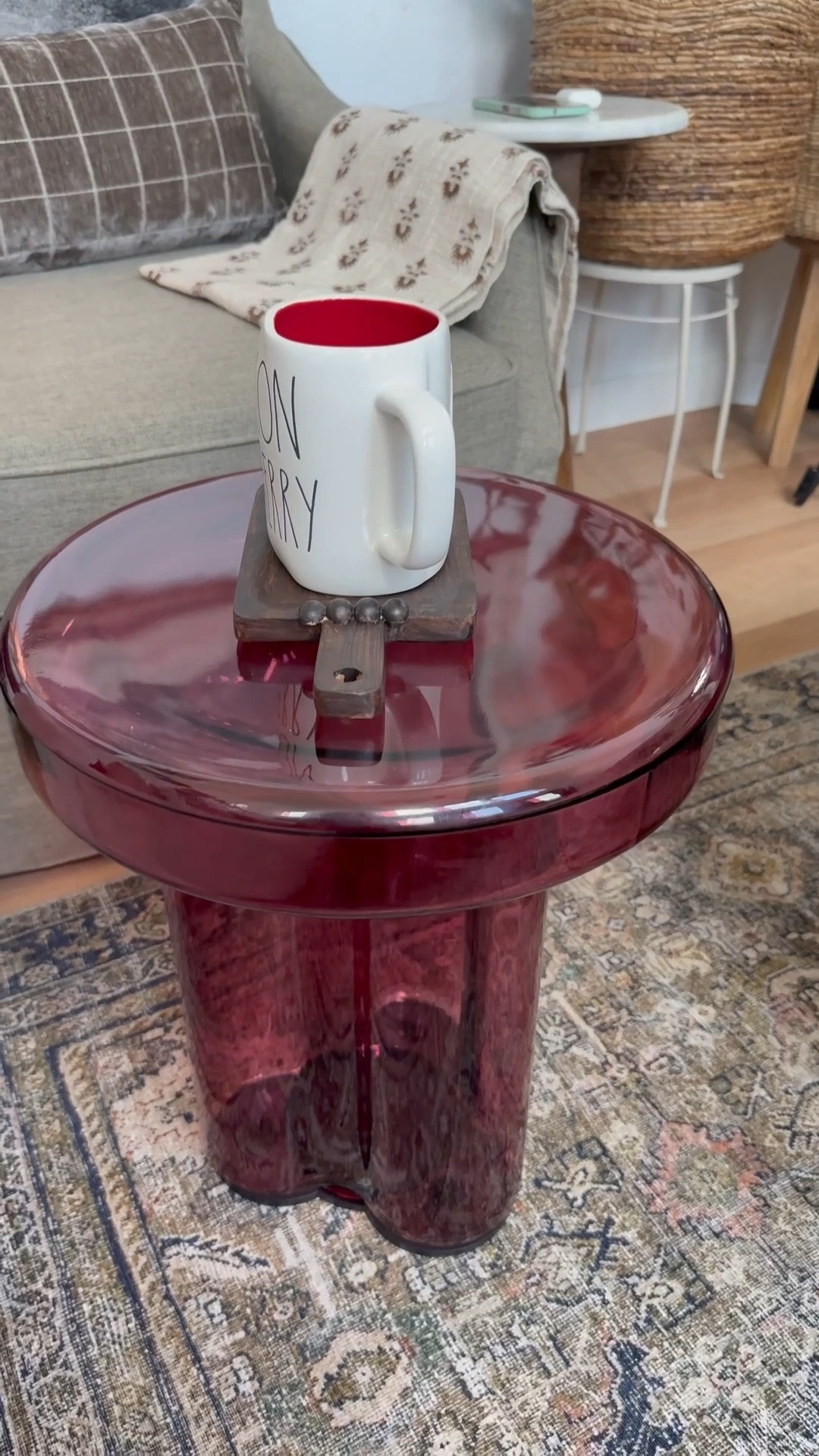 Finally got this one of a kind gorgeous glass side table! What a pure beauty this is! It heavy and very sturdy and an absolute statement piece in any part of ur home! @Wayfair does it again🩷

#LTKHome