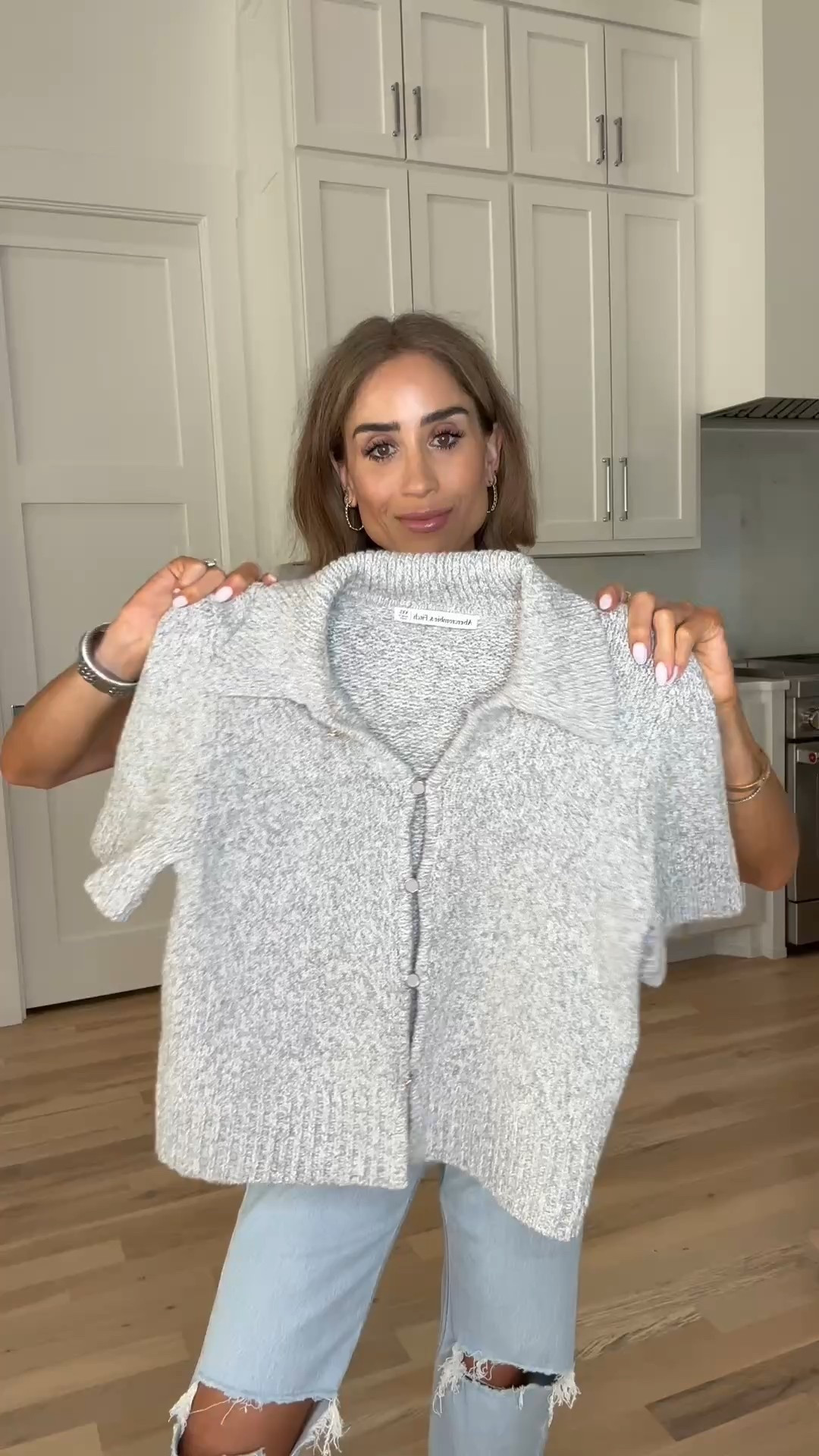 This collared button sweater is on sale and one of my favorites. Come the different colors if you can dress it up or down great for the holidays with a skirt wearing extra extra small.

#LTKFindsUnder100 #LTKSaleAlert #LTKFindsUnder50