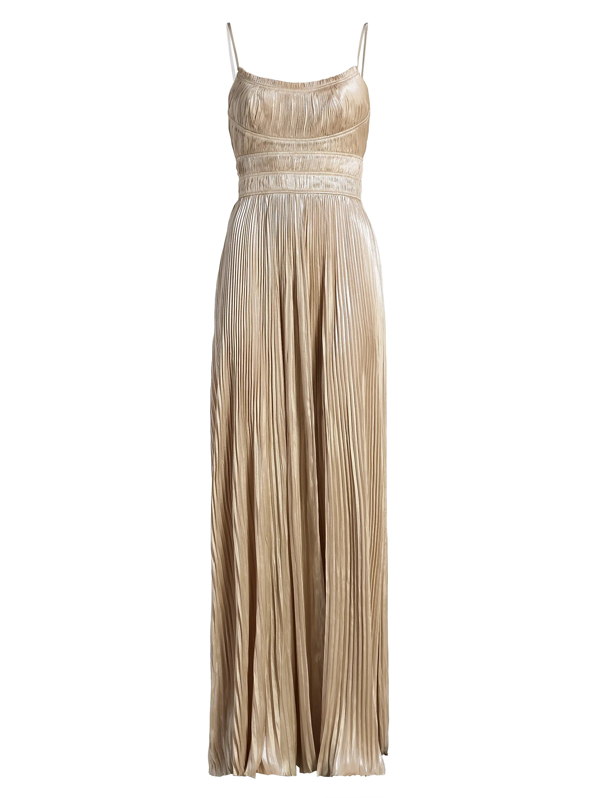 The Reine Plisse Pleated Gown | Saks Fifth Avenue