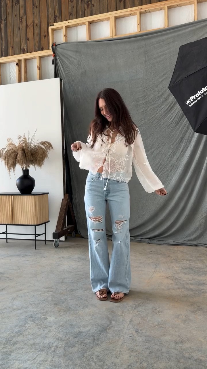 Wearing 27” denim and small top 

Spring outfits | lace top outfit | light wash jeans | emmer | Liz Hope jeans | spring jeans | casual outfits | bohemian outfits for spring

#LTKootd #LTKSeasonal