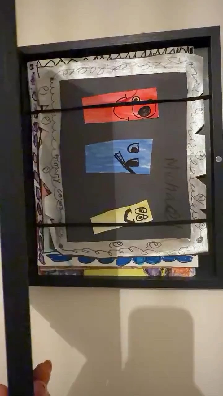 My kids bring home so much artwork, and I always feel bad stuffing it into a drawer… but I also don’t want papers taped all over the fridge forever. So when I found these front-opening art frames, I honestly thought it was such a smart idea for creating a home that feels personal and lived in.

You can actually display your child’s newest artwork while storing older pieces neatly behind the frame, which makes switching them out so easy. It turns their art into part of your home decor instead of just clutter piling up on the counter.

I also love that it gives kids a sense of pride seeing their creativity displayed like “real art” in the home. Such a simple way to make a space feel more meaningful and family-centered.

If you’ve been looking for creative kids artwork display ideas or ways to make your home feel more personal, this is one of those little things that makes a big difference.

#homesweethome #cozyhome #kidsartdisplay #familyhome #homedecorideas
