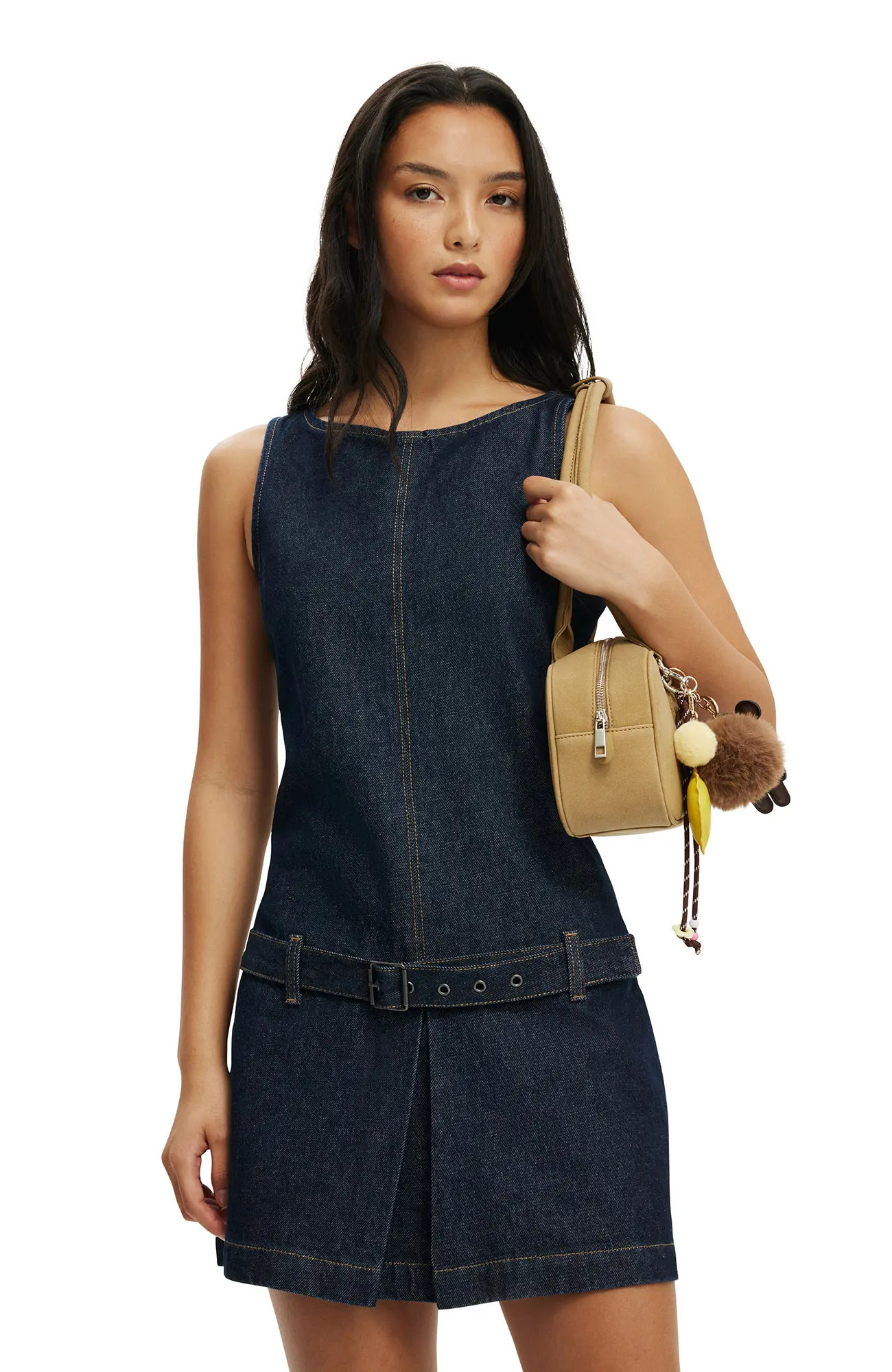 Women's Luisa Belted Denim Mini Dress (Women) | Nordstrom | Nordstrom