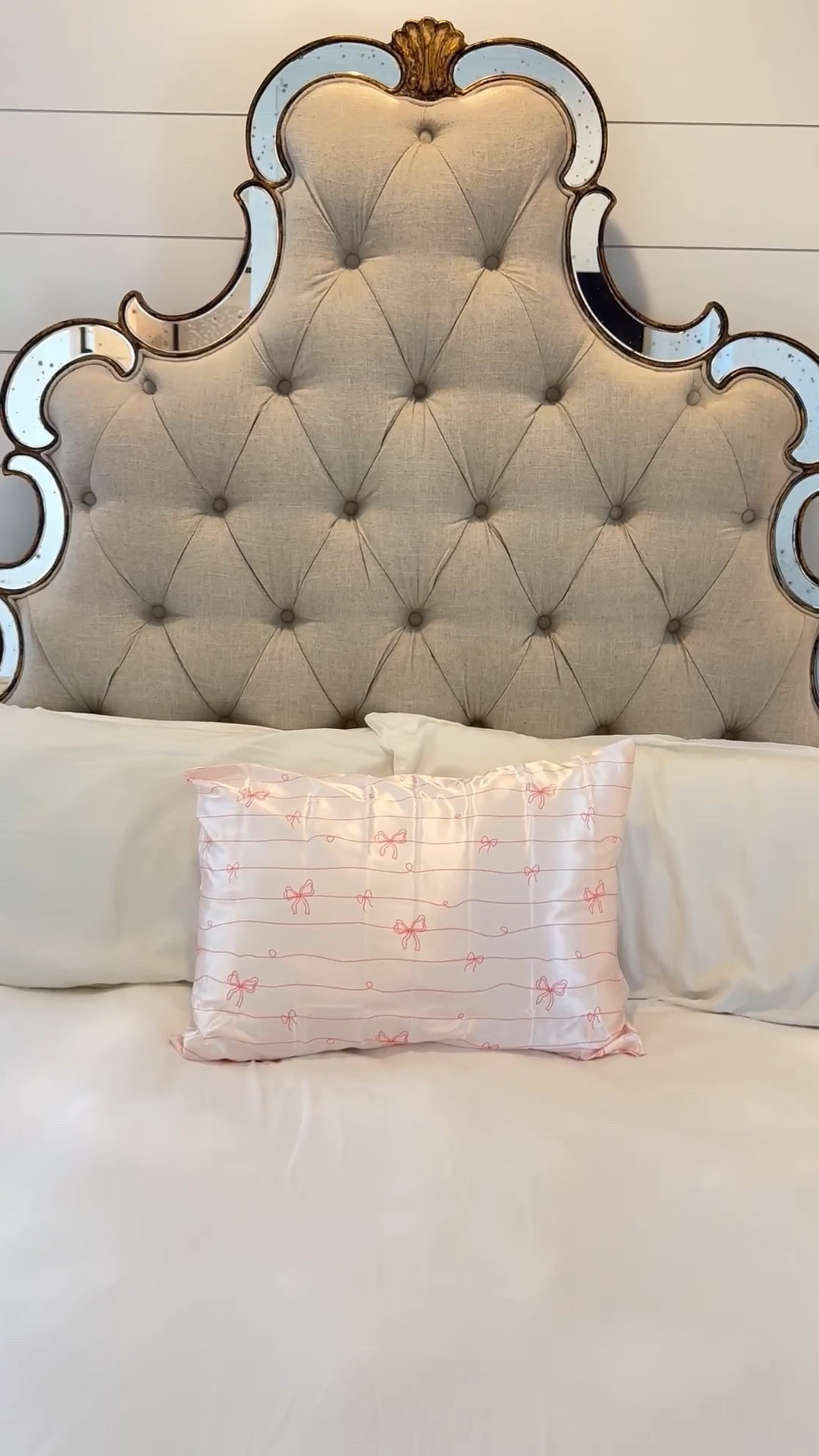 POV: It’s 2026 and your bedtime routine just got a major glow-up upgrade 🎀✨

This @Kitsch striped bows satin pillowcase is too cute to sleep on (literally) — and it’s changing my hair + skin game overnight!
No more:
❌ Wild tangles & frizz city
❌ Sleep creases stealing your glow
Instead:
💖 Hair: Super silky, less breakage, zero morning chaos (waves stay defined!)
💖 Skin: Locked-in moisture = hydrated, crease-free, refreshed face by morning
The bows? Girly perfection for that aesthetic bed pic. Making beauty sleep feel like a treat 🌙💕
Who’s ready to level up their pillow game this year? 🎀

#SatinPillowcase
#BeautySleep
#HairCare
#GlowUp2026
#SilkPillowcase
#Kitsch

#LTKSaleAlert #LTKFindsUnder50 #LTKselfcare