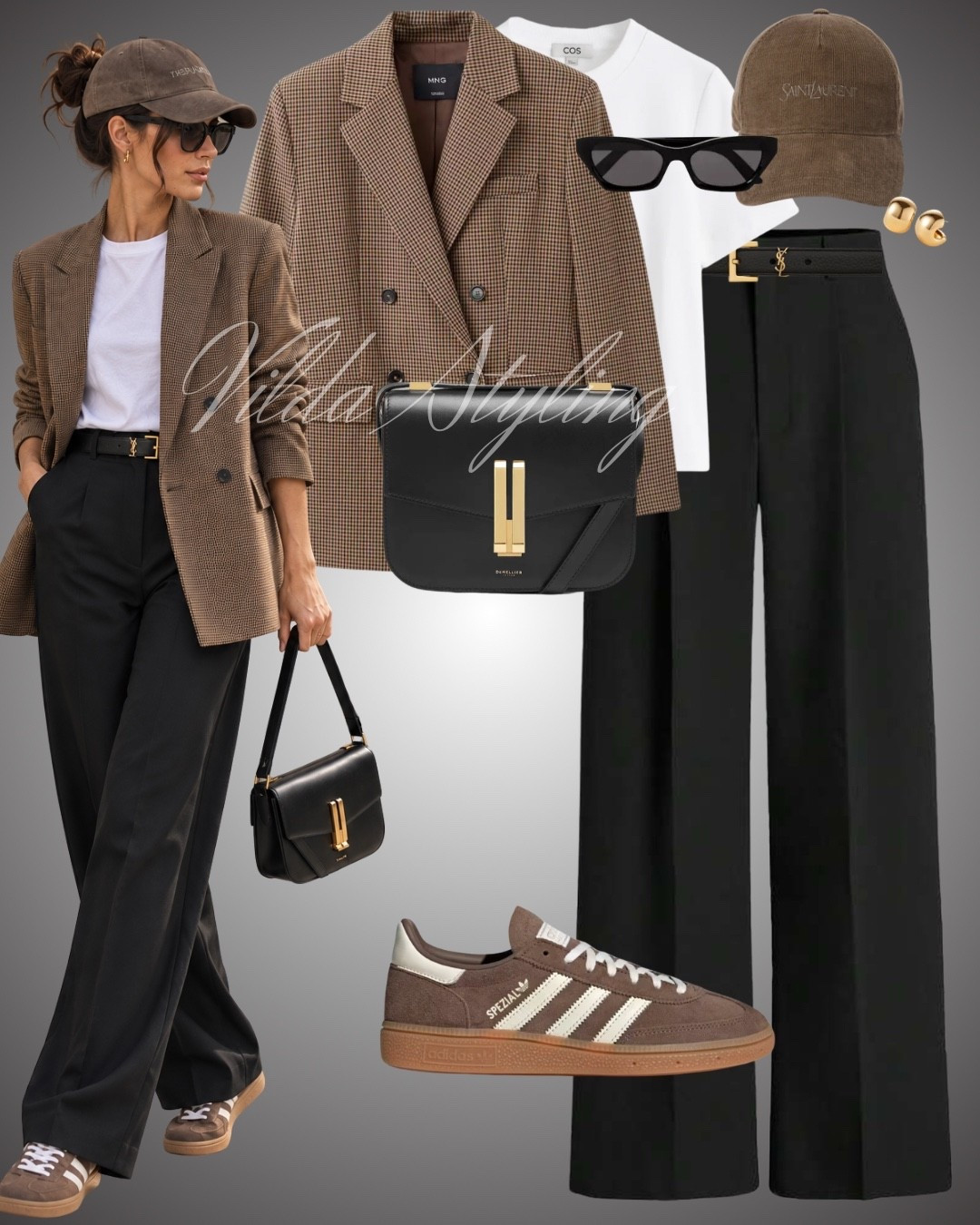 Tailored meets casual 🤎🖤 A classic check blazer, wide-leg trousers and suede sneakers for that effortless polished look. The perfect everyday fall uniform.

#fallstyle #blazeroutfit #casualchic #streetstyle #everydaystyle

#LTKautumn #LTKworkwear #LTKstyletip