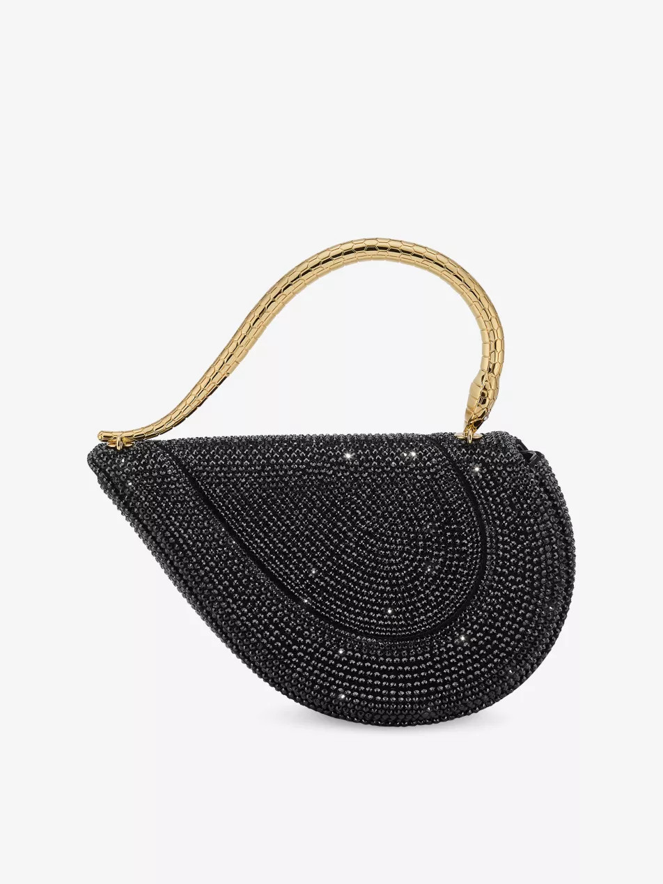 Serpenti Cuore 1968 Suede Top-Handle Bag | Selfridges