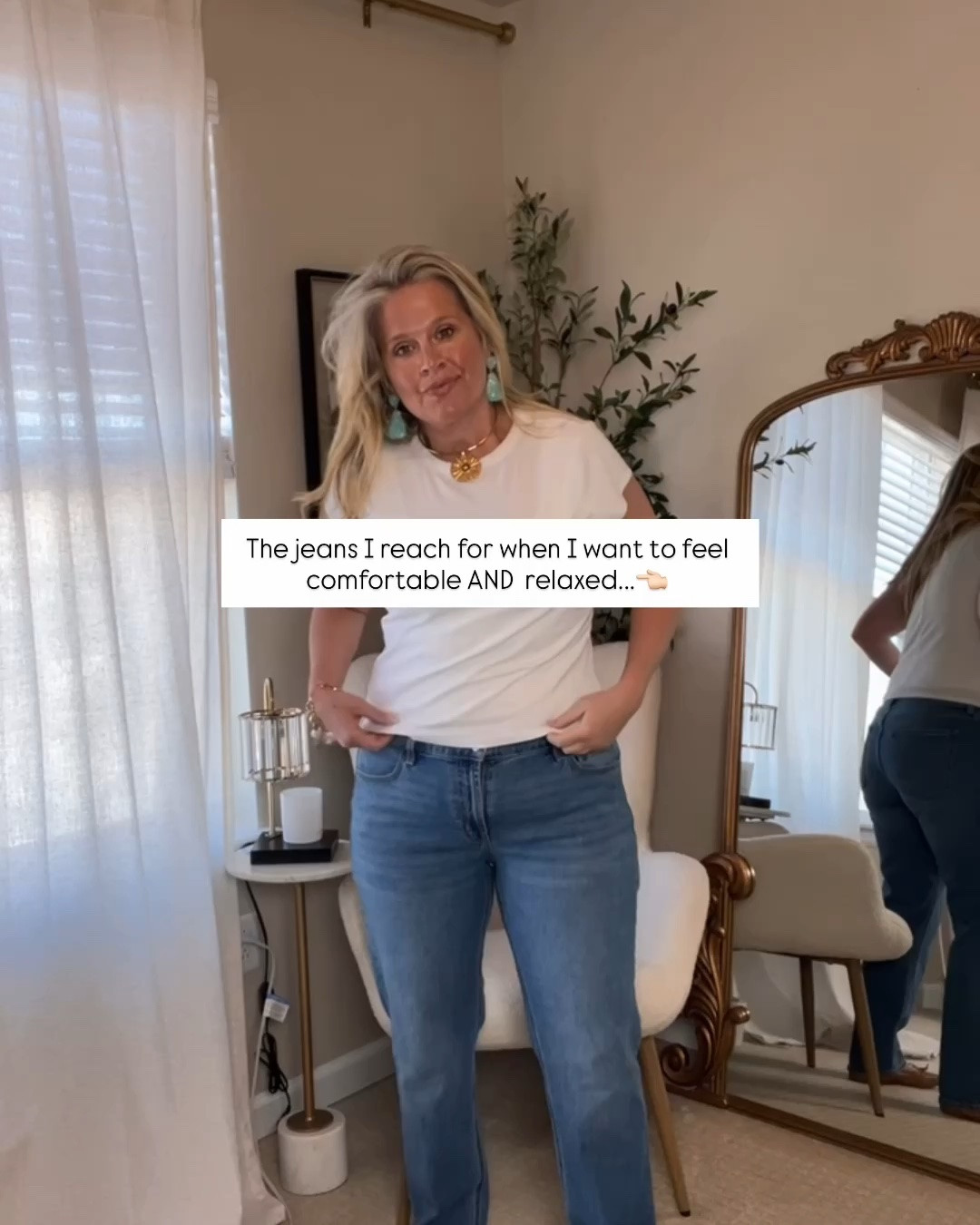 ✨Tap the bell, save and ❤️ for over 40 fashion, midlife style, midsize fashion and luxury looks for less. 

The jeans I reach for when I want to feel comfortable AND pulled together.

⬇️Sizing information: 
12 TTS (size down if in between sizes.) 

👑"Helping you look good, feel good!" - Lindsey Denver

#LTKOver40 #LTKMidsize #LTKPlusSize