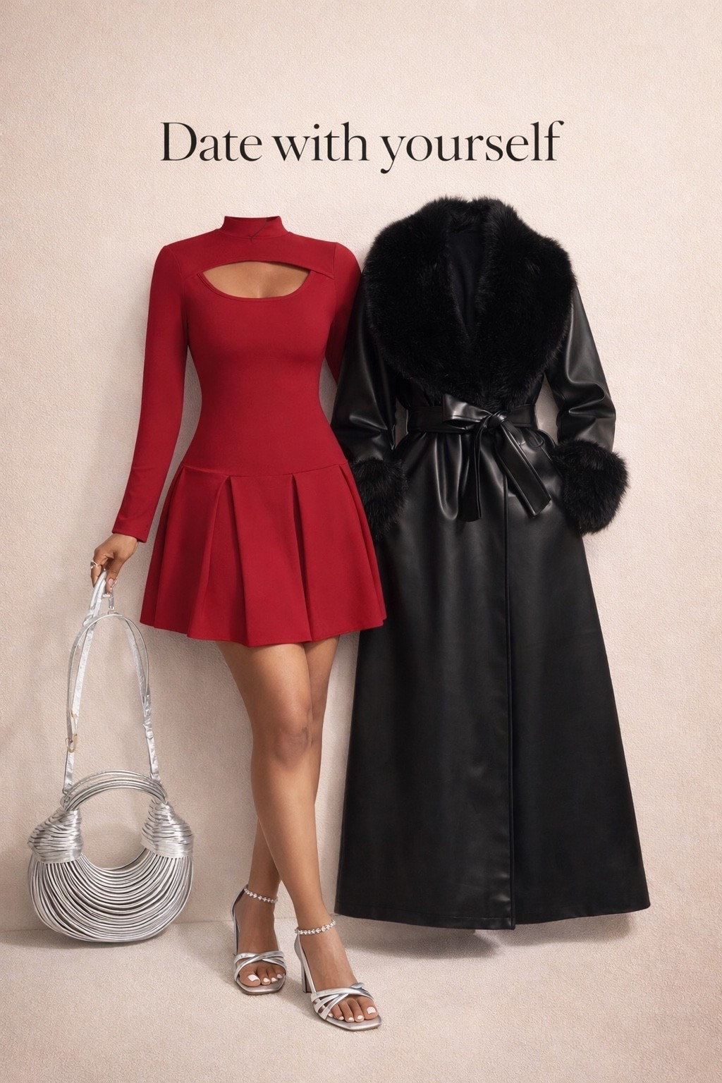 Date with yourself 💋❤️

Because you don’t need a reservation to romanticize your own life.

Red moment. Silver details. Black statement coat.
Soft glam energy with main-character confidence.

This is your reminder to dress up even if it’s just for you.

Everything linked below ✨


#LTKNYFW #LTKSeasonal #LTKU