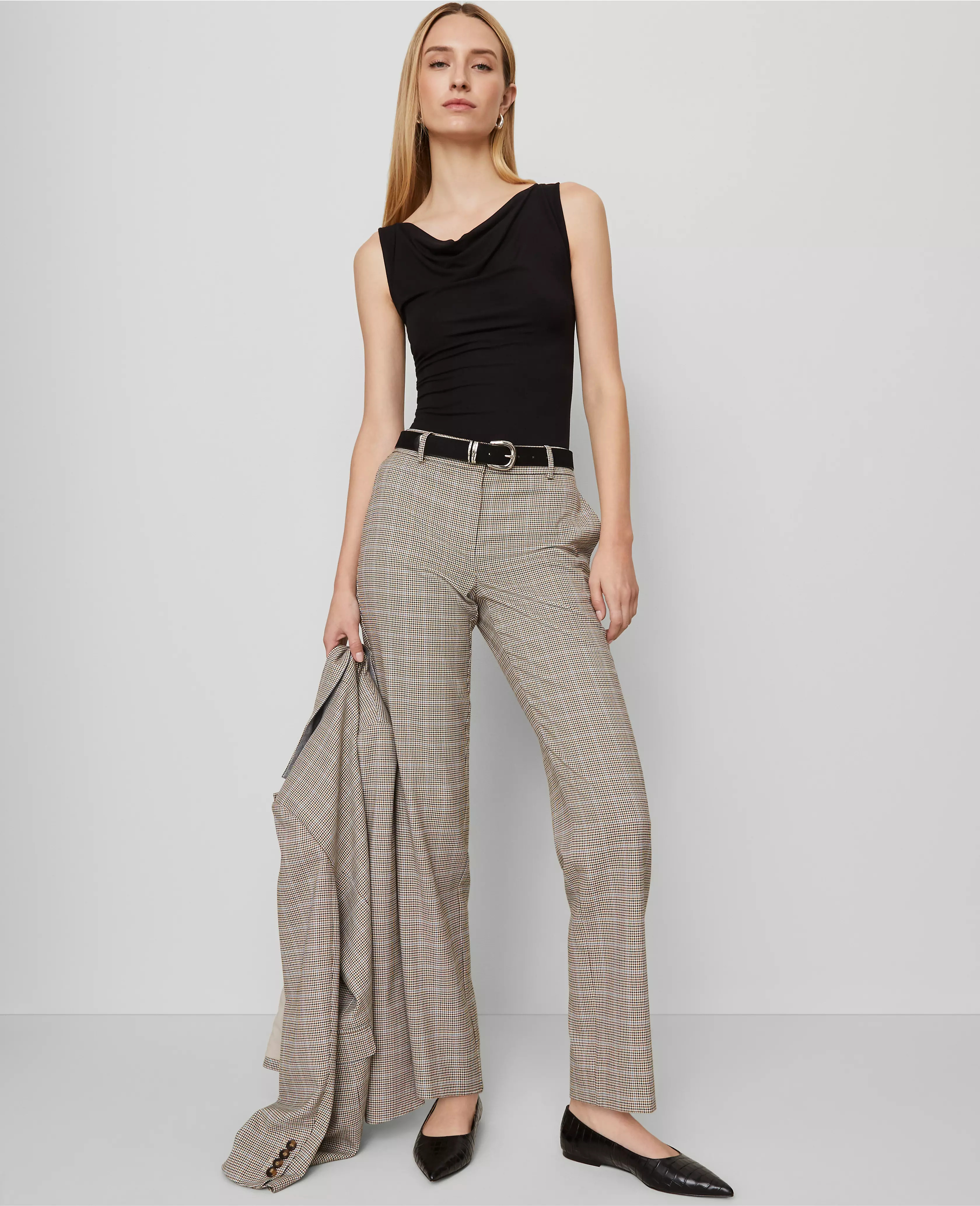The Straight Pant in Plaid | Ann Taylor