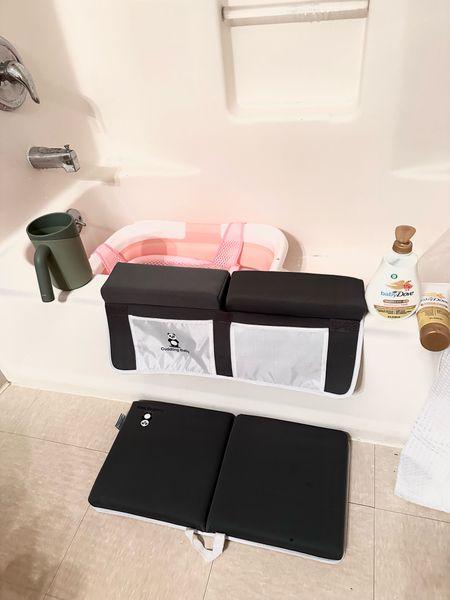 Elevate bath time comfort for both kids and parents with this bathtub knee and elbow mats that also have storage for bath time essentials 🧼🛁🫧

#LTKfindsunder50 #LTKbaby