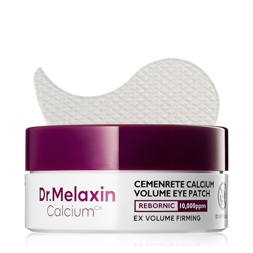 Dr.Melaxin Cemenrete Calcium Volume Eye Patch for Sagging Under Eye Skin, Eye Mask Care for Wrinkles, Puffy Eyes & Dark Circles (60Patches) | Amazon (US)