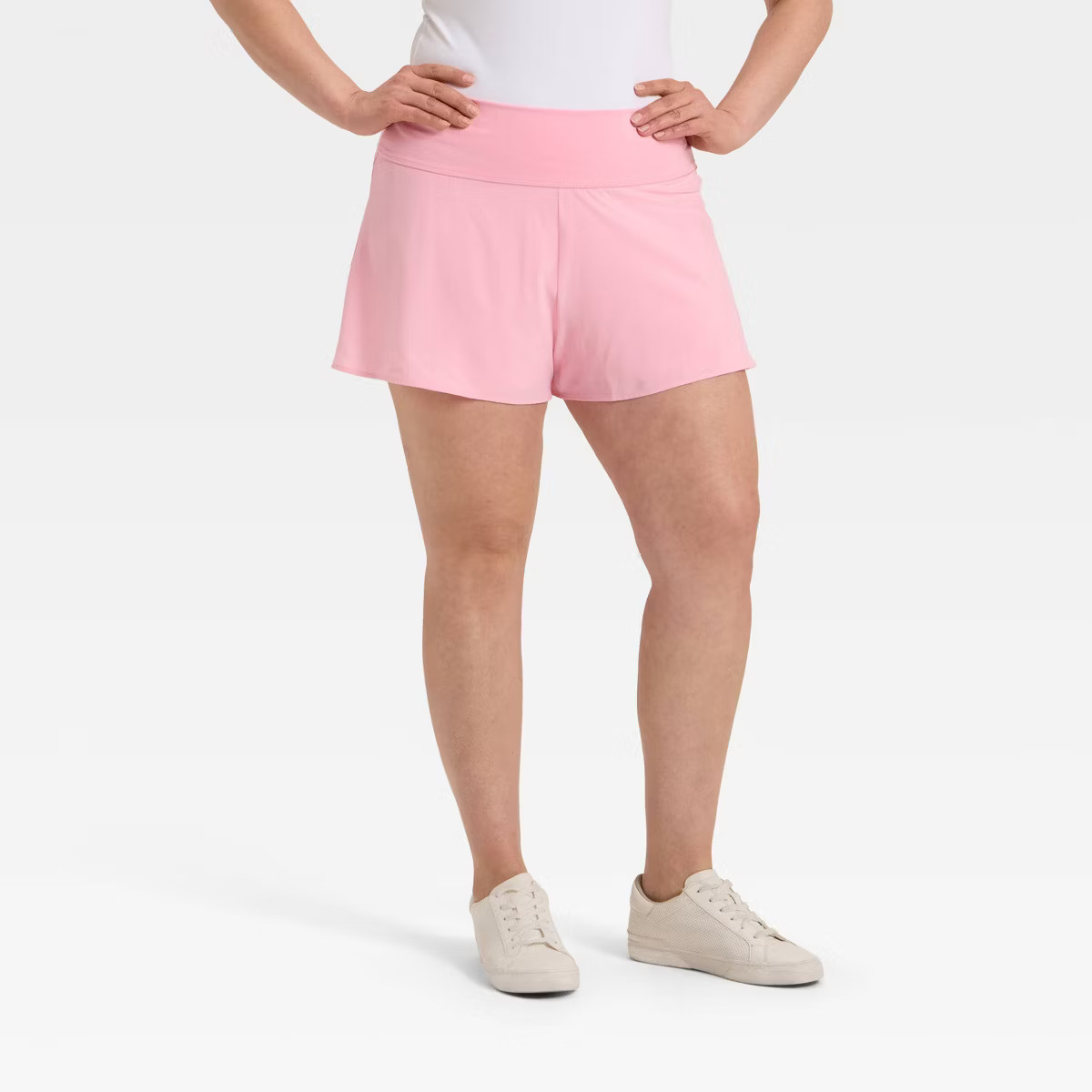 Women's 3" Knit Waistband High-Rise 2-in-1 Shorts - All In Motion™ | Target