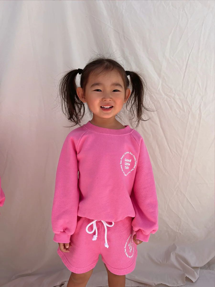 PINK GOOD GIRLS CLUB SWEATSHIRT | Sun Peony Coconut