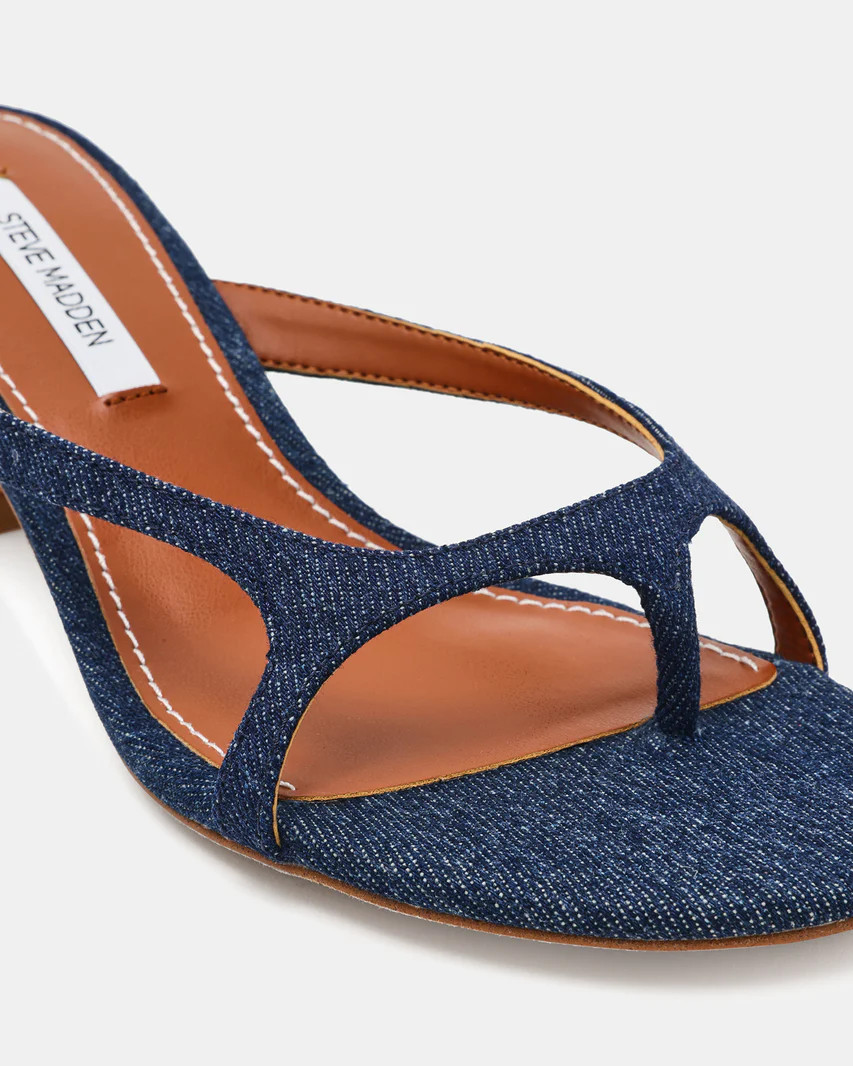 BRIENNA Denim Thong Women's Kitten Heel | Steve Madden (US)