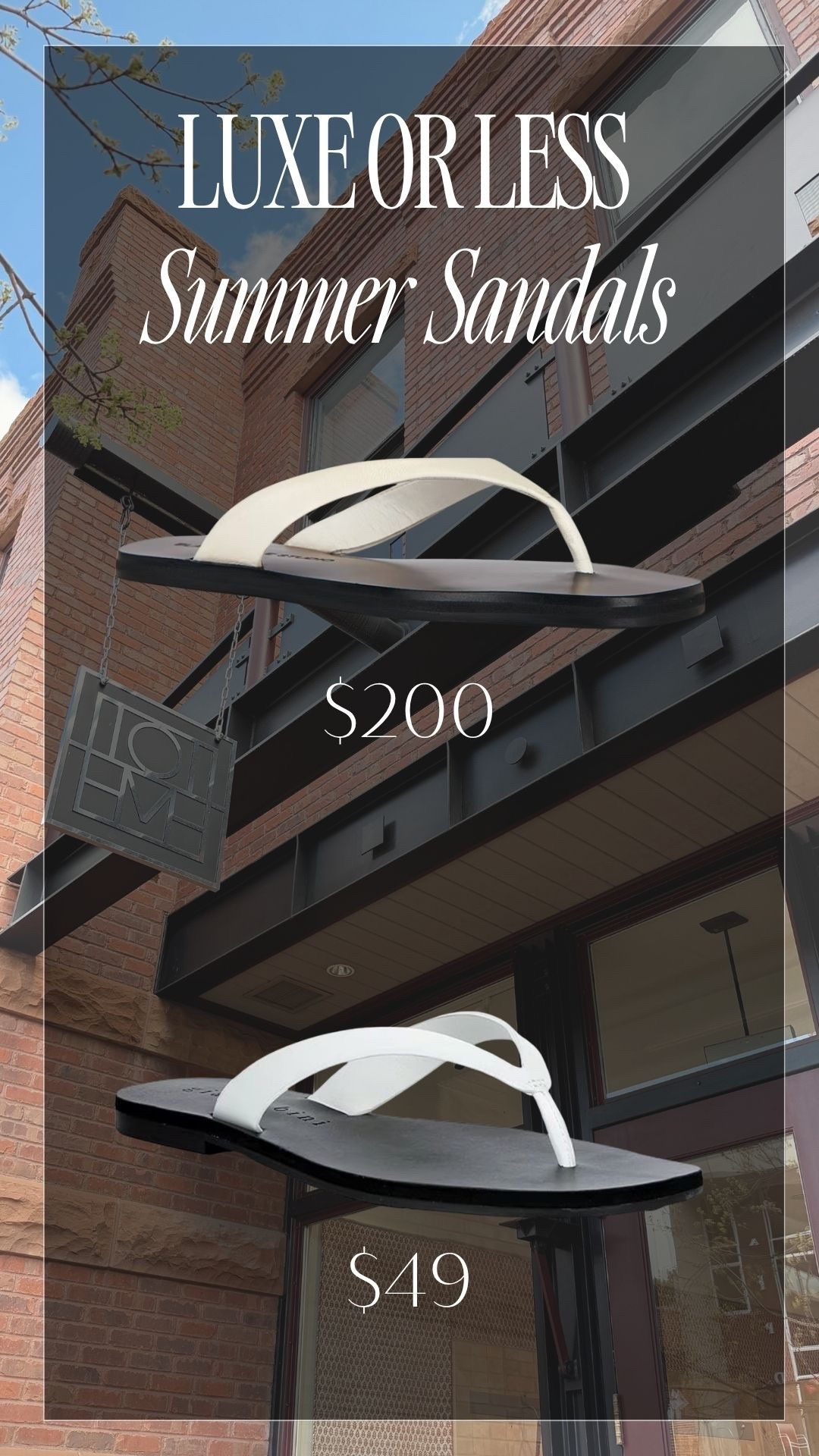 The perfect summer flip
Flop luxe or less! 




Sandals, flip flops, summer, style

#LTKSeasonal #LTKOver40 #LTKSwim