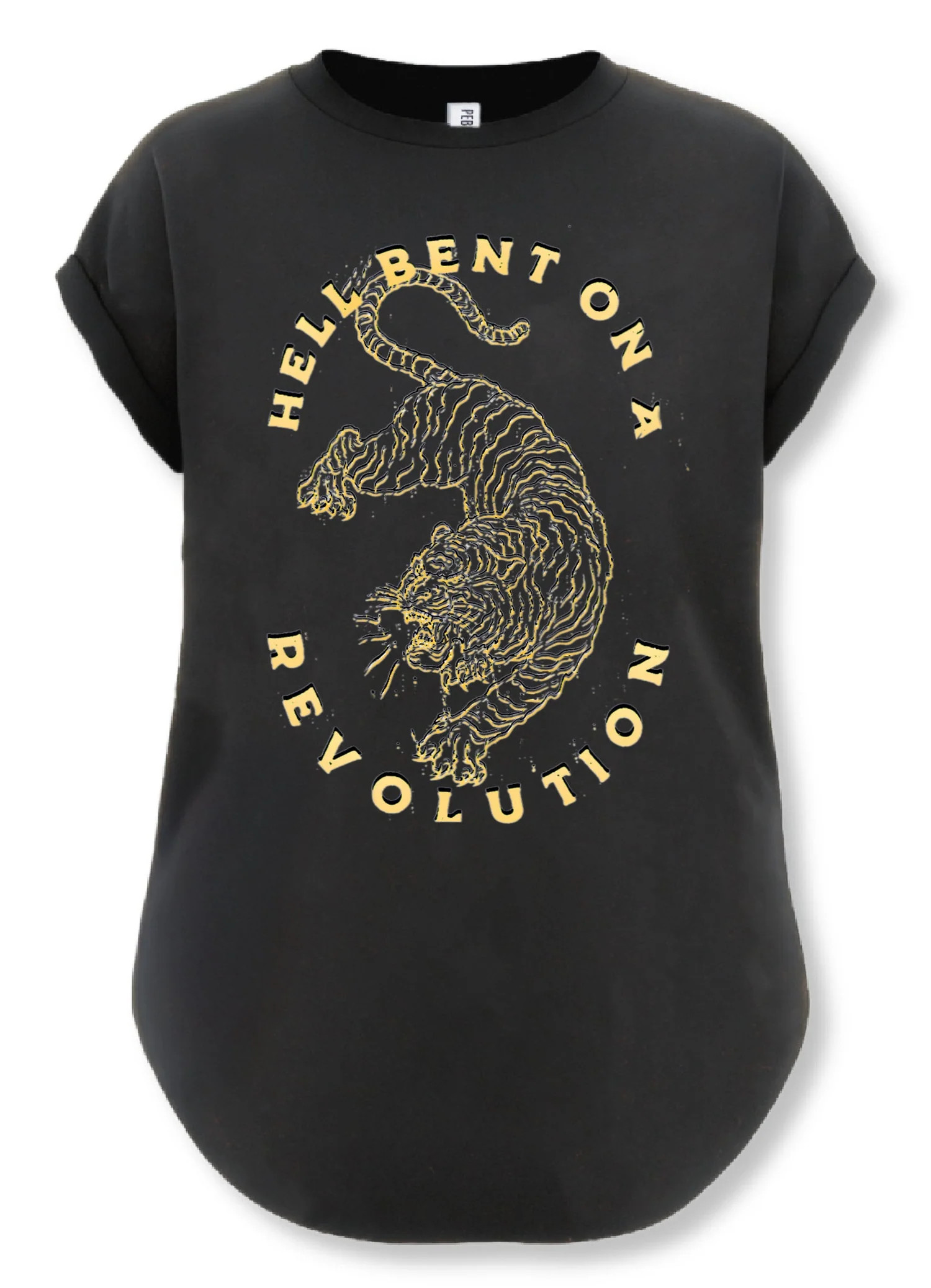 HELL BENT ON A REVOLUTION SIDE SLIT TEE | Shop.app