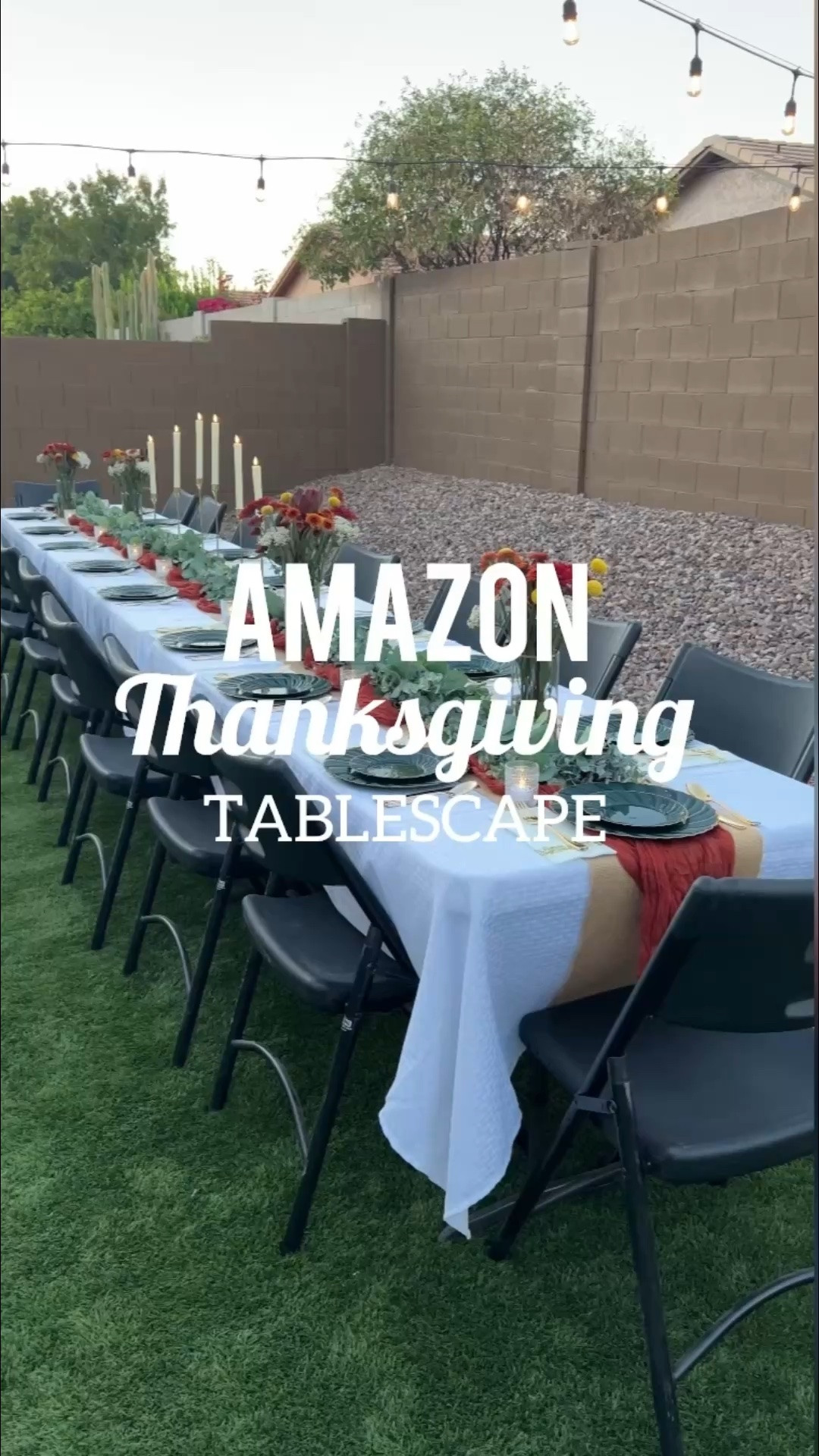 Linked everything we used for our tablescape to host 20!

#LTKHome #LTKSeasonal