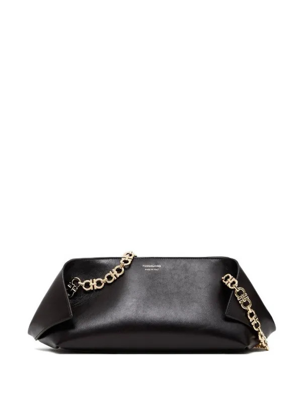 gancini-chain folded shoulder bag | Farfetch Global