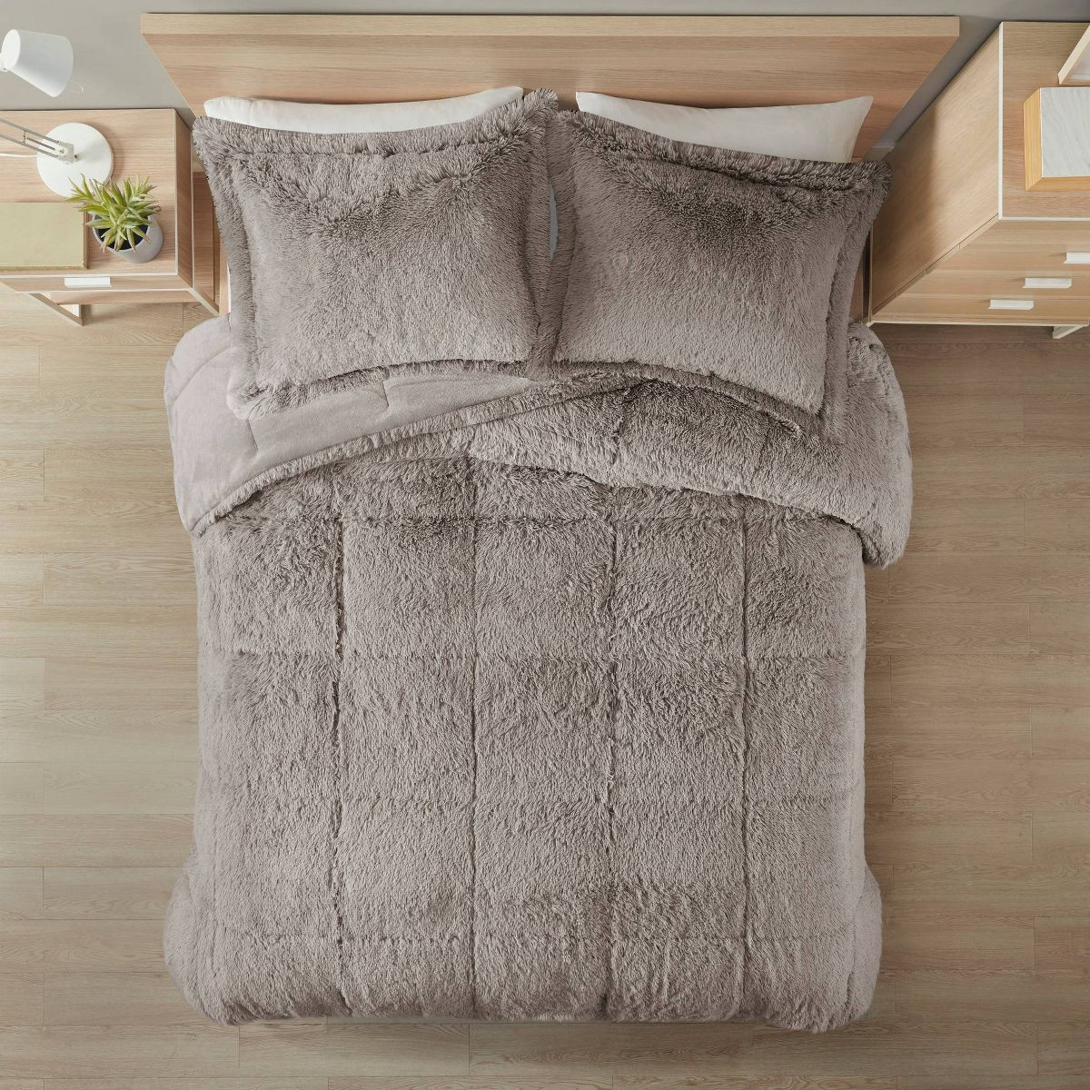 Intelligent Design Leena Shaggy Long Faux Fur Comforter Mini Set | Target