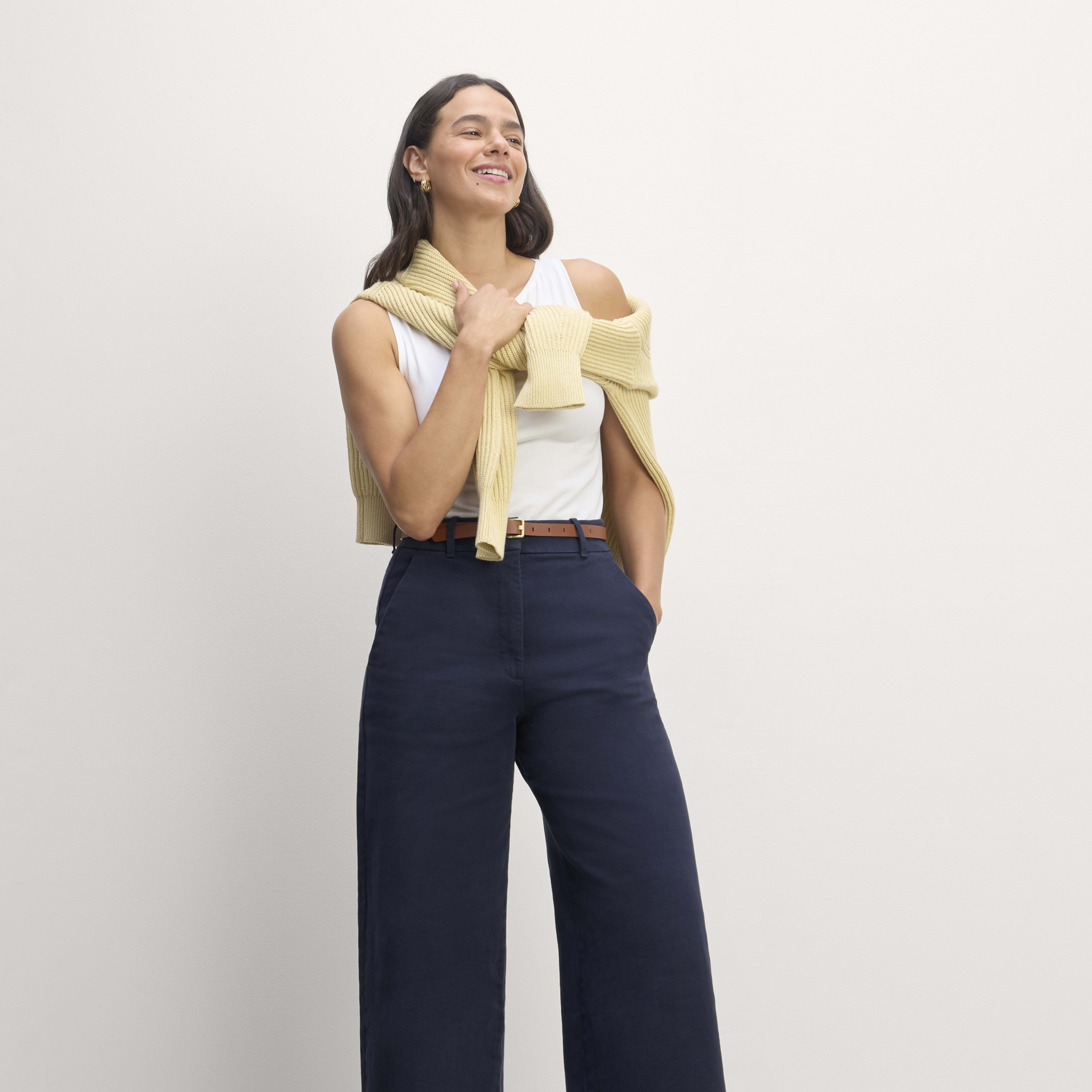 Women's Phoebe Trouser by Everlane in Navy, Size 2 | Everlane