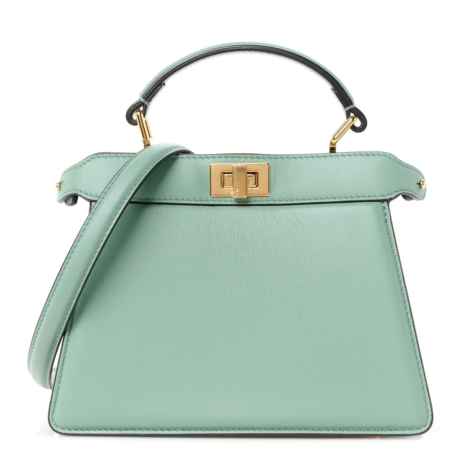 Shiny Nappa Petite Peekaboo I SEE U Satchel Menta | FASHIONPHILE (US)