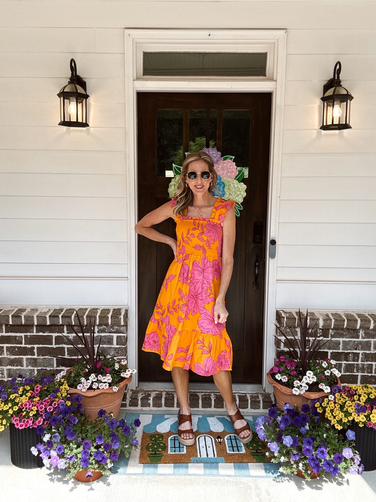 My favorite design designer from Walmart has come out with a new fun print for spring this dress could be easily pulled on and worn it. Any occasion love the mocking and the detailing of the restlessly is 100% cotton comes in multiple color options less than $30 wearing a size extra small. 

#LTKootd #LTKmomlife #LTKMothersDay