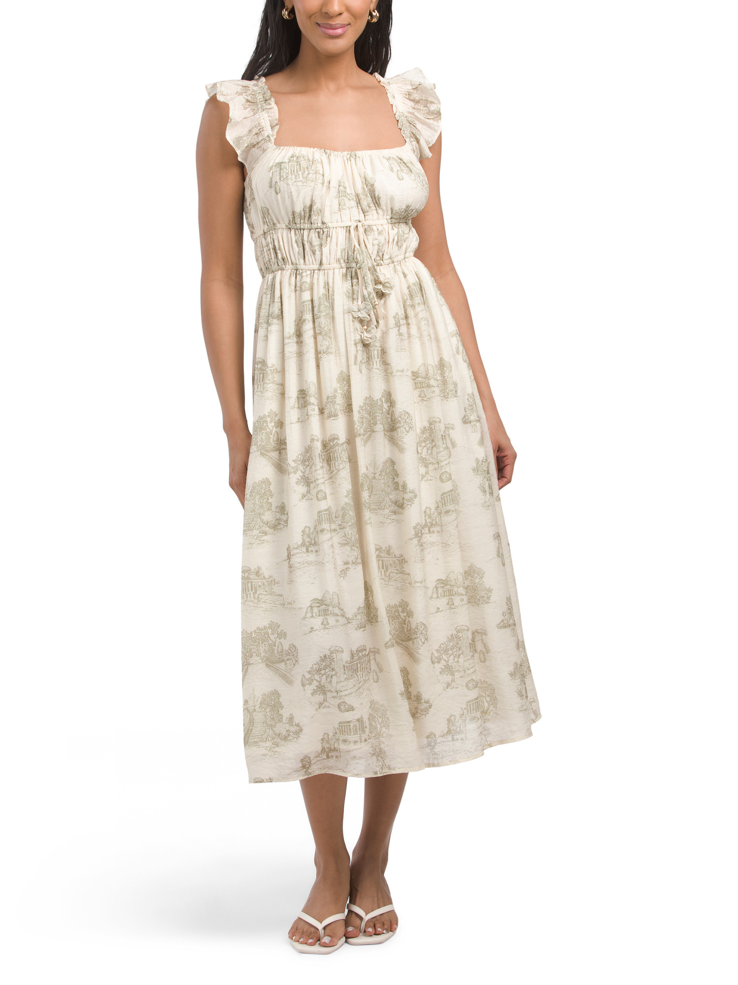 Midi Dress With Tassel And Bead Trim | Casual Dresses  | Marshalls | Marshalls