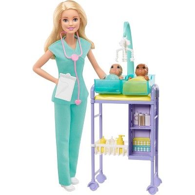 Barbie You Can Be Anything Baby Doctor Blonde Doll and Playset | Target