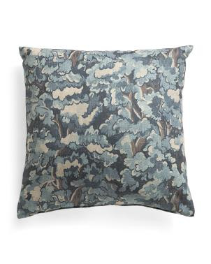 22X22 Tongas Tree Linen Look Oversized Pillow, Polyester/Linen | TJ Maxx