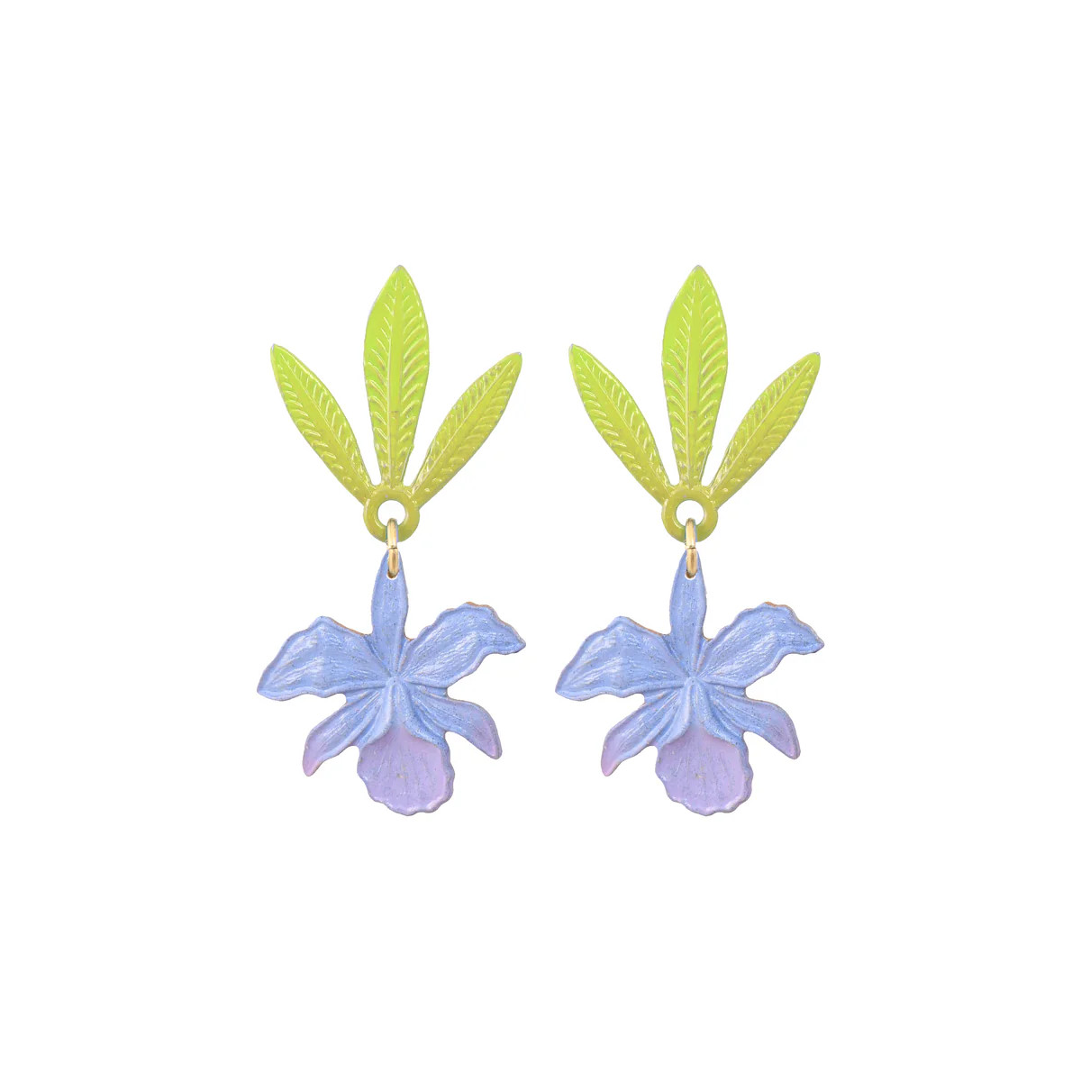 Lilac Orchid Earrings | We Dream in Colour