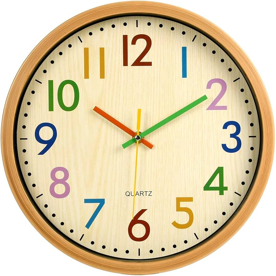 Kids Clock - Kids Room Decor - Playroom Wall Decor - Analog Clock -Clock for Kids - Learning Cloc... | Amazon (US)