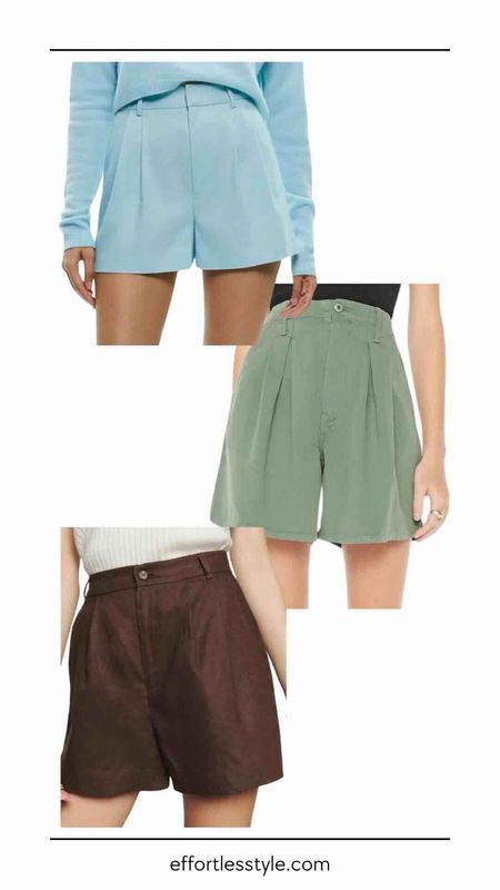 Pleated shorts we are loving 🥰 

#LTKSeasonal #LTKstyletip #LTKover40