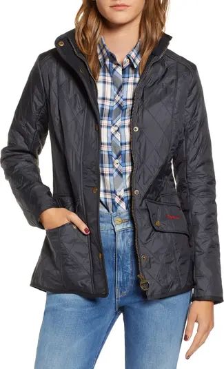 An equestrian-inspired jacket sporting allover diamond quilting and a cozy fleece lining offers l... | Nordstrom