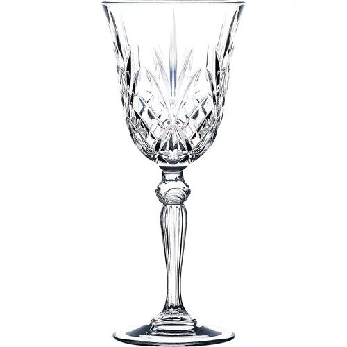 Lorren Home Trends Melodia 8 oz. Crystal All Purpose Wine Glass (Set of 6) | Walmart (US)
