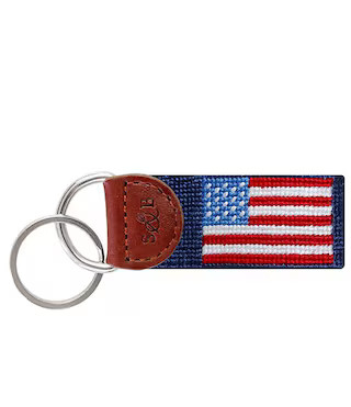 Smathers & Branson Needlepoint American Flag Key Fob | Dillard's | Dillard's