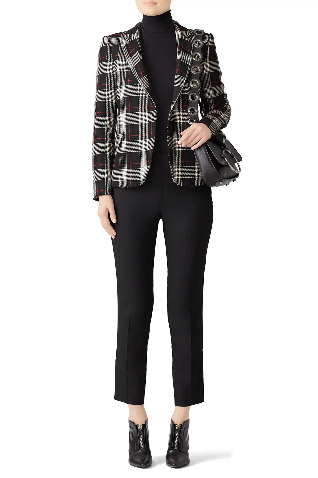 PINKO Plaid Paolo Blazer | Rent The Runway