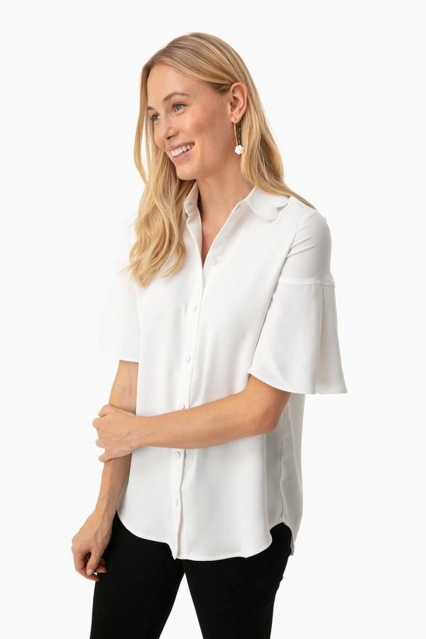 Off White Limerick Blouse | Tuckernuck