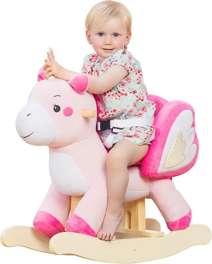 labebe - Baby Rocking Horse, Ride Unicorn, Kid Ride On Toy for 6 Month-3 Year Old, Infant (Boy Gi... | Amazon (US)