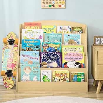 TOETOL 5-Tier Kids Bookshelf - Toddler Book Display Shelves for Classrooms, Playrooms, and Nurser... | Amazon (US)