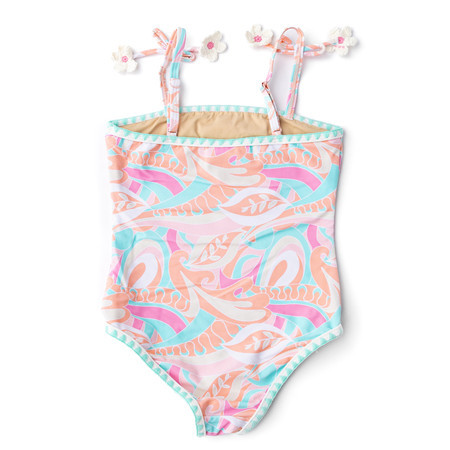 Tutti Fruity Girls Crochet Pom Pom One Piece Swimsuit 6m-18m (only) | Shade Critters