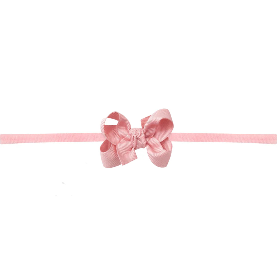 Beyond Creations Baby Grosgrain Bow Headband - Peony | JoJo Mommy