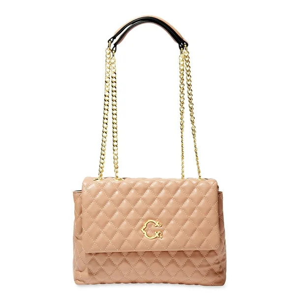 C. Wonder Eliana Quilted Vegan Leather Flap Shoulder Bag | Walmart (US)