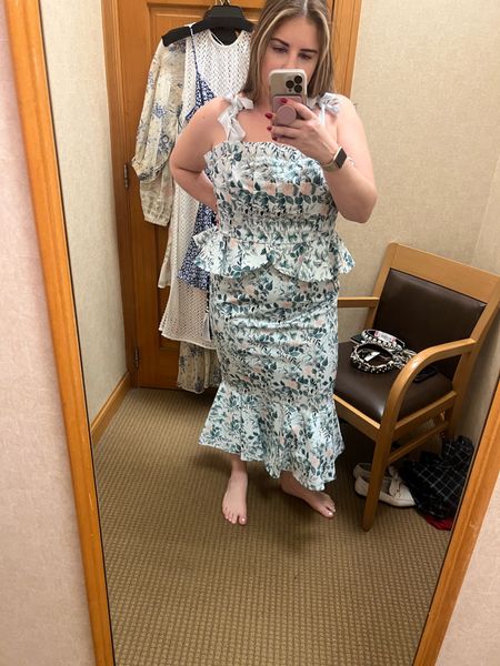 Dillard’s Try On

Also gorgeous, but too small

Wearing a 10 needed the 12 

This fabric has no stretch 

Loved this print 

Would also be perfect for a baby or bridal shower 

#LTKcurves #LTKFind #LTKstyletip